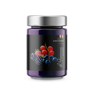 Konfitüre aus biologischen Waldbeeren