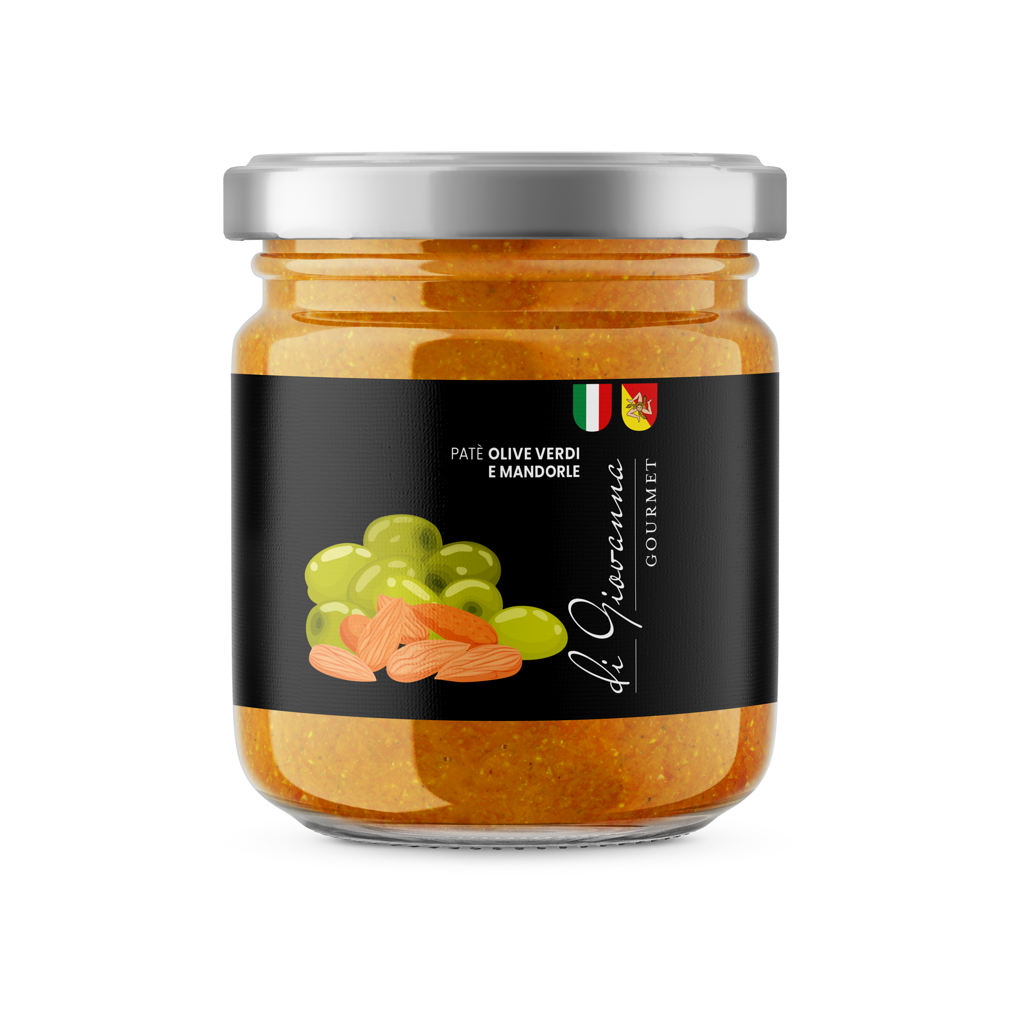 Patè aus grünen Oliven und Mandeln