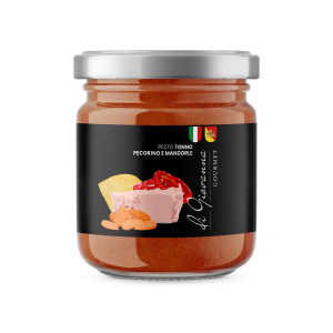 Pesto aus Thunfisch, Pecorino und Mandeln